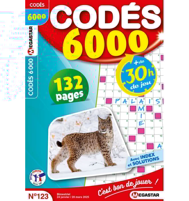 Codés 6000 Numéro 123 Codés 6000 Numéro 123