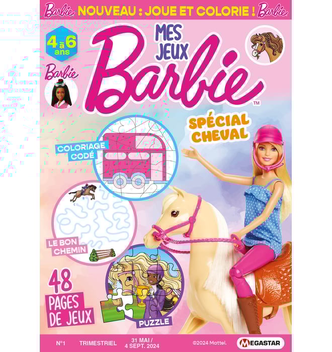 Mes jeux Barbie 4 à 6 ans Numéro 1 Mes jeux Barbie 4 à 6 ans Numéro 1
