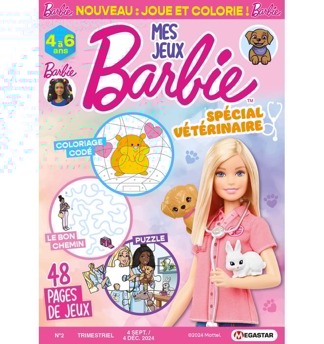 Mes jeux Barbie 4 à 6 ans Numéro 2 Mes jeux Barbie 4 à 6 ans Numéro 2