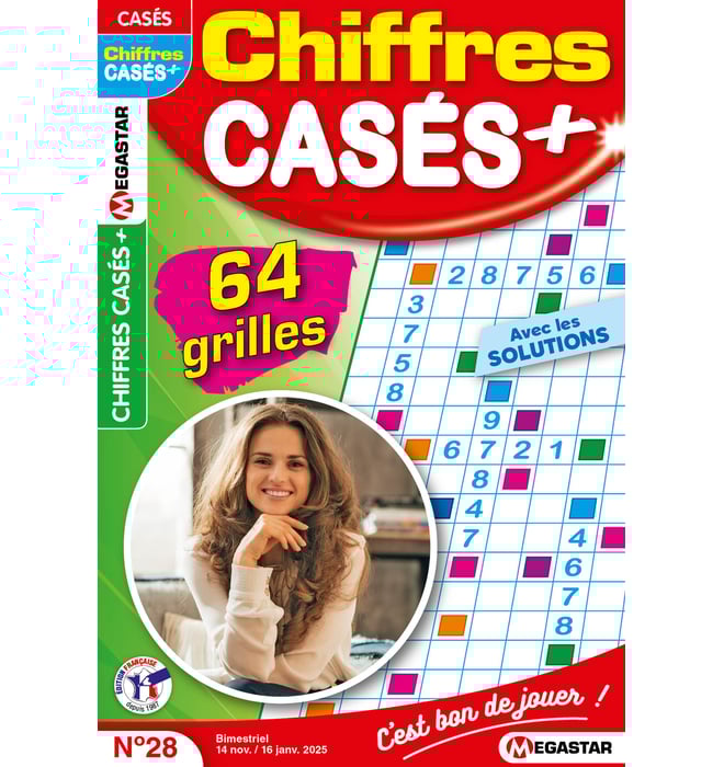 Chiffres casés + Numéro 28 Chiffres casés + Numéro 28