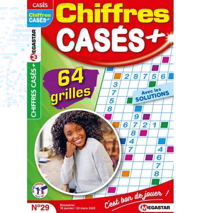 Chiffres casés + Numéro 29