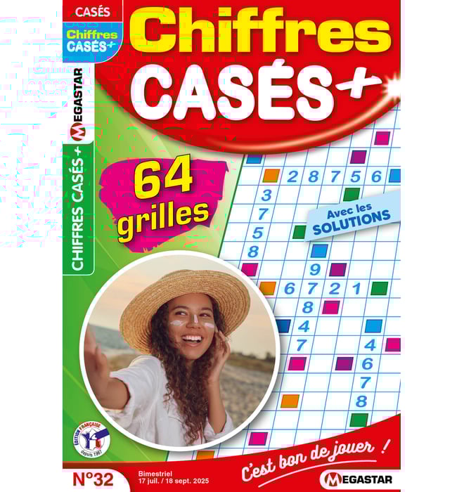 Chiffres casés + Numéro 32 Chiffres casés + Numéro 32
