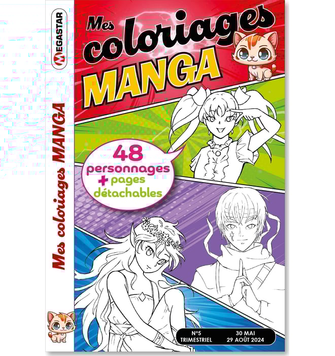 Mes coloriages MANGA 7 ans et + Numéro 5 Mes coloriages MANGA 7 ans et + Numéro 5
