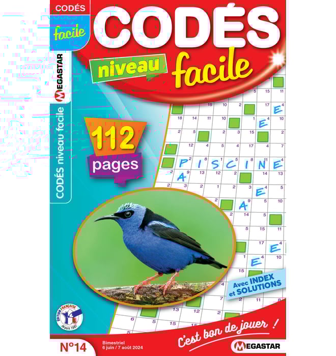 Codés niveau facile Numéro 14 Codés niveau facile Numéro 14