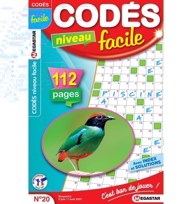 Codés niveau facile Numéro 20 Codés niveau facile Numéro 20