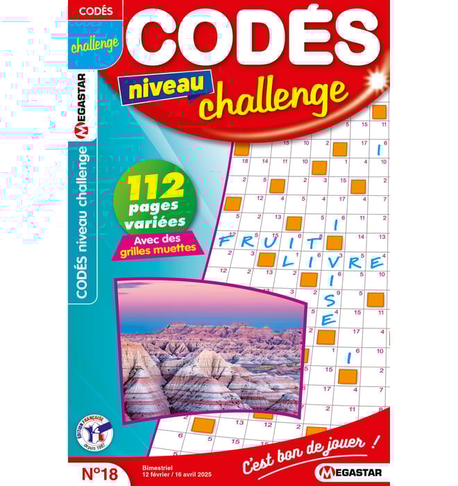 Codés niveau challenge Numéro 18 Codés niveau challenge Numéro 18