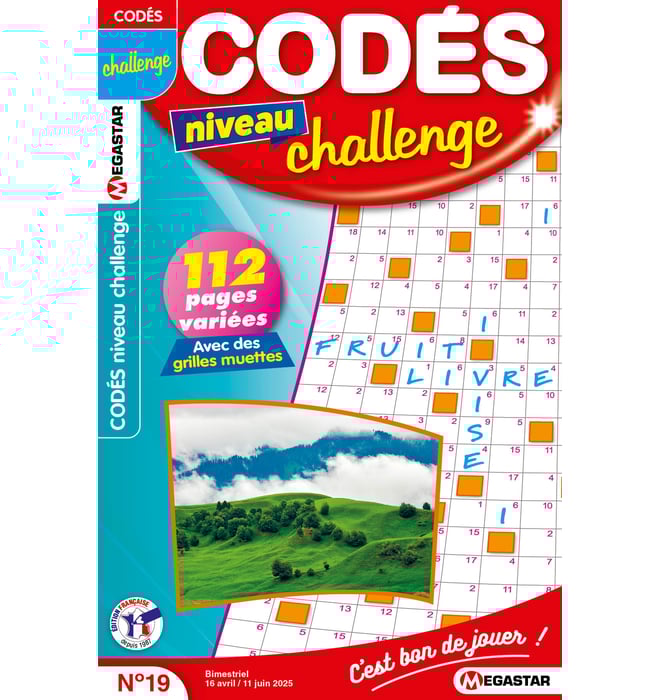 Codés niveau challenge Numéro 19 Codés niveau challenge Numéro 19