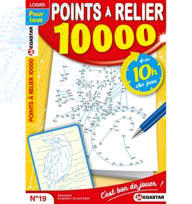 Points à relier 10 000 Numéro 19 Points à relier 10 000 Numéro 19