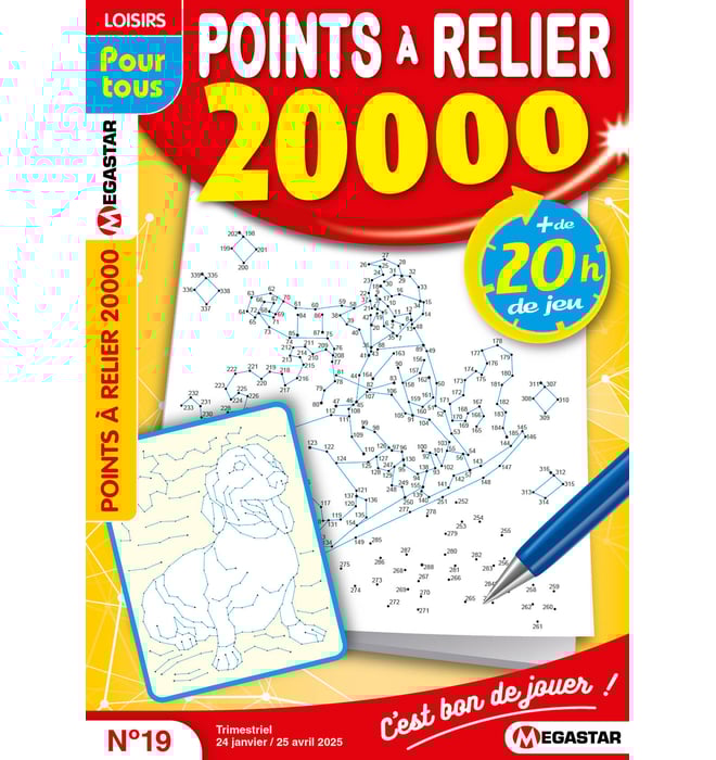 Points à relier 20 000 Numéro 19 Points à relier 20 000 Numéro 19