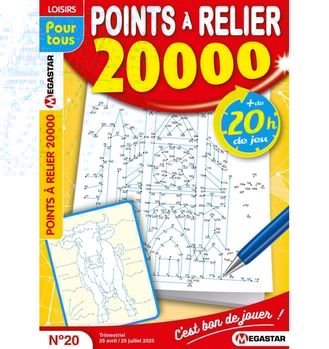 Points à relier 20 000 Numéro 20 Points à relier 20 000 Numéro 20