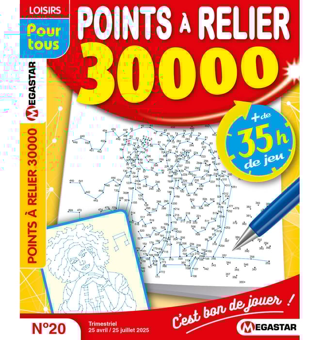Points à relier 30 000 Numéro 20 Points à relier 30 000 Numéro 20