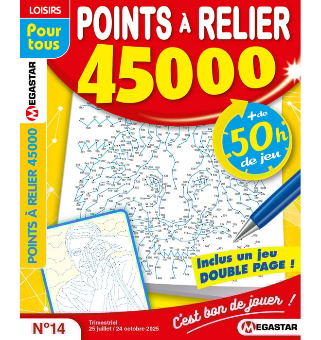 Points à relier 45 000 Numéro 14