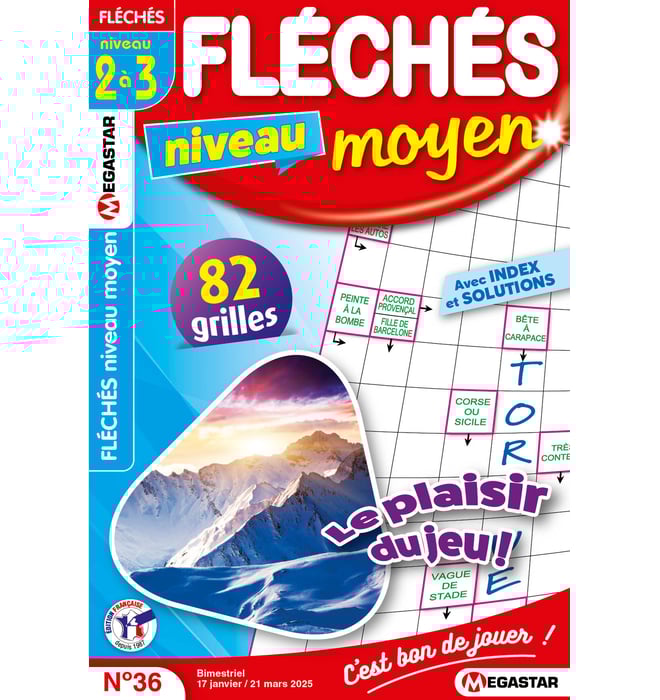 Fléchés niveau moyen Numéro 36 Fléchés niveau moyen Numéro 36