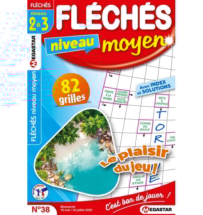 Fléchés niveau moyen Numéro 38 Fléchés niveau moyen Numéro 38