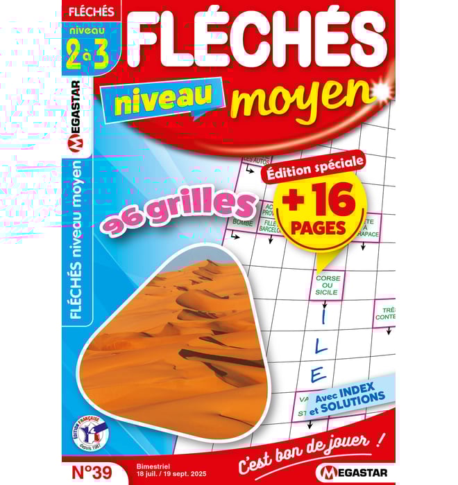 Fléchés niveau moyen Numéro 39 Fléchés niveau moyen Numéro 39