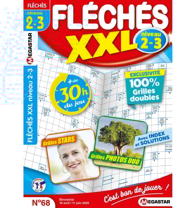 Fléchés XXL niveau 2-3 Numéro 68 Fléchés XXL niveau 2-3 Numéro 68