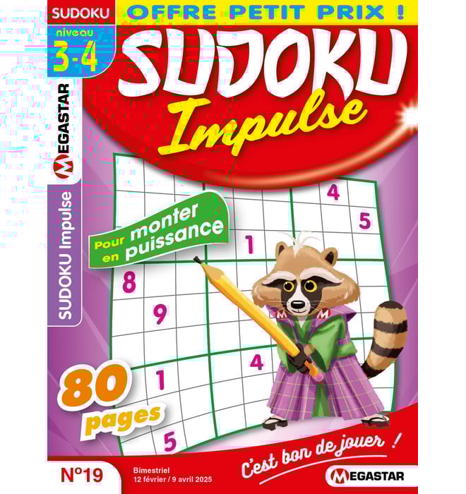 Sudoku Impulse Numéro 19 Sudoku Impulse Numéro 19