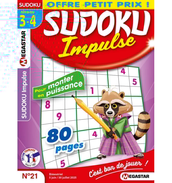 Sudoku Impulse Numéro 21 Sudoku Impulse Numéro 21