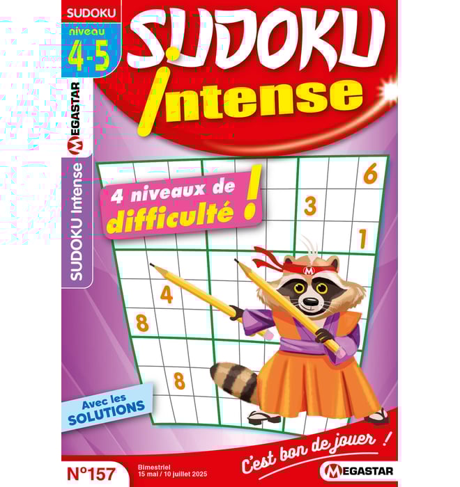 Sudoku Intense Numéro 157 Sudoku Intense Numéro 157