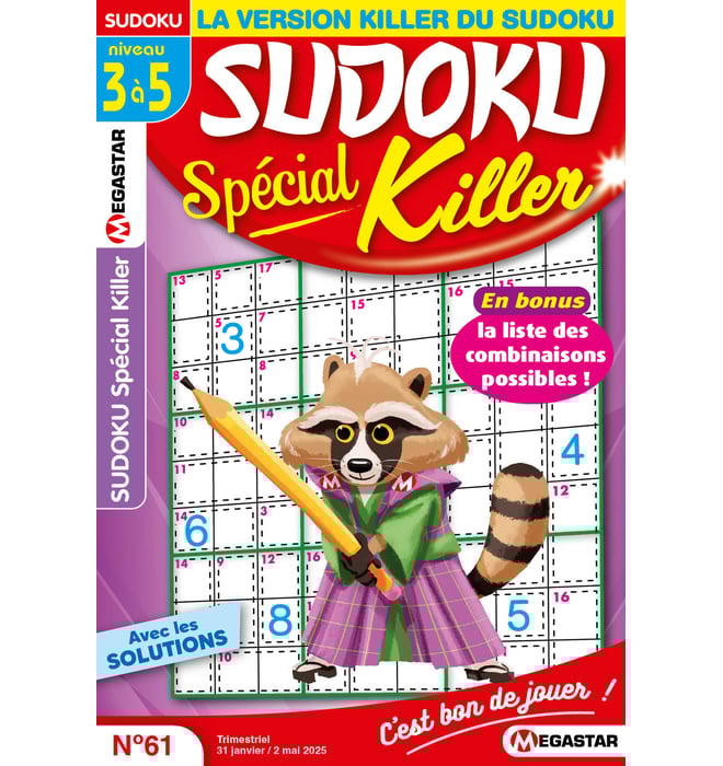Sudoku Spécial Killer Numéro 61