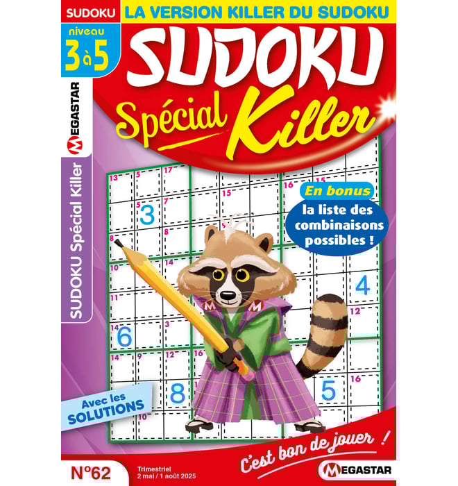 Sudoku Spécial Killer Numéro 62
