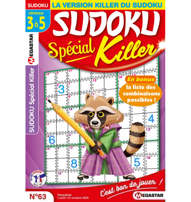 Sudoku Spécial Killer Numéro 63