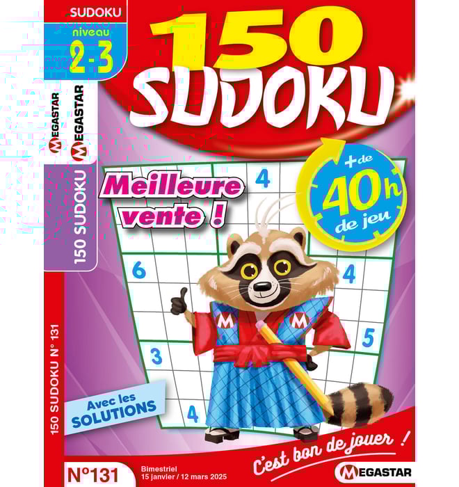 150 Sudoku Numéro 131 150 Sudoku Numéro 131