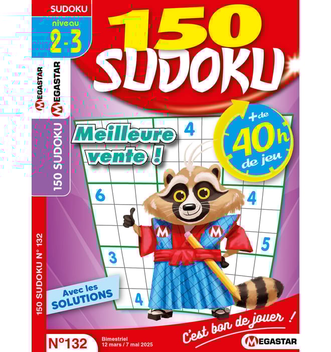 150 Sudoku Numéro 132 150 Sudoku Numéro 132