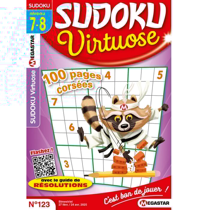 Sudoku Virtuose Numéro 123 Sudoku Virtuose Numéro 123