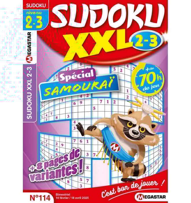 Sudoku XXL 2-3 Numéro 114 Sudoku XXL 2-3 Numéro 114