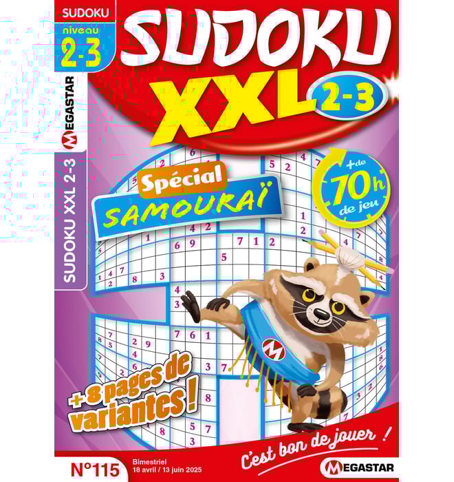 Sudoku XXL 2-3 Numéro 115 Sudoku XXL 2-3 Numéro 115