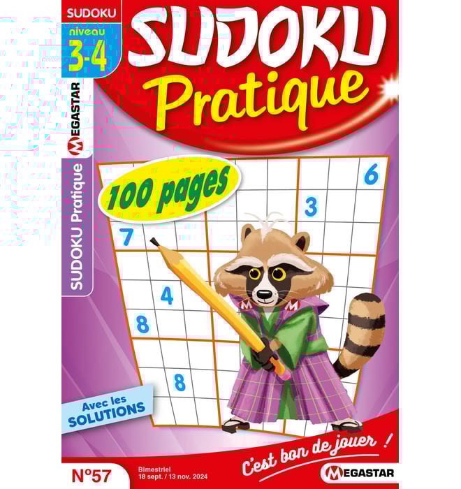 Sudoku Pratique Numéro 57 Sudoku Pratique Numéro 57