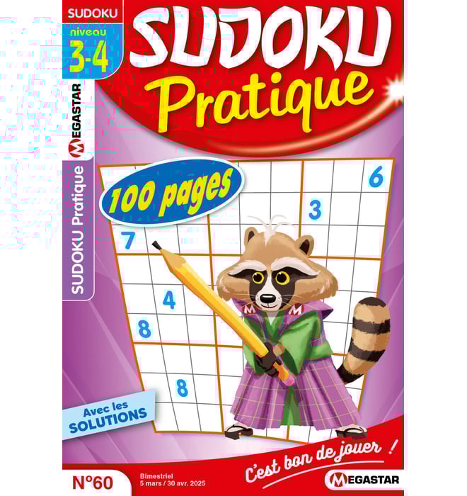 Sudoku Pratique Numéro 60 Sudoku Pratique Numéro 60