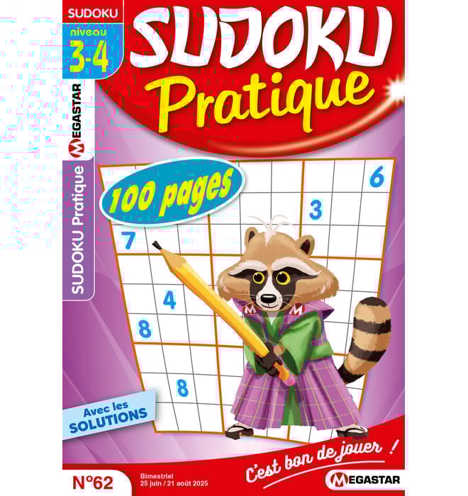 Sudoku Pratique Numéro 62 Sudoku Pratique Numéro 62