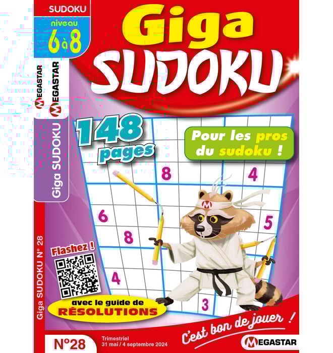 Giga Sudoku niv 6 à 8 Numéro 28 Giga Sudoku niv 6 à 8 Numéro 28