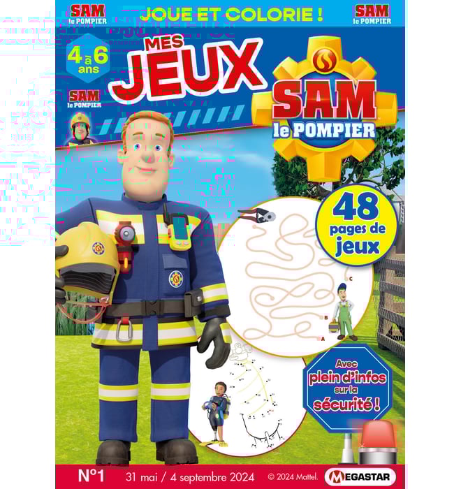 Mes jeux Sam le pompier 4 à 6 ans Numéro 1 Mes jeux Sam le pompier 4 à 6 ans Numéro 1