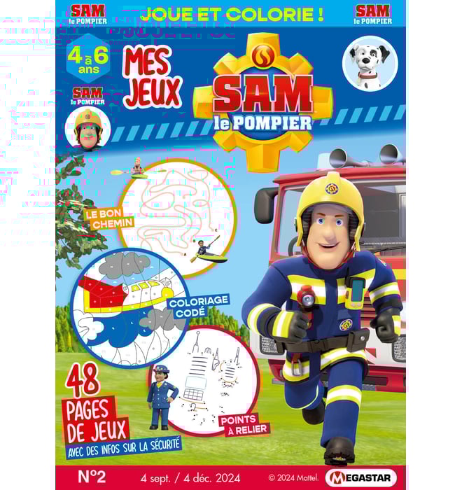 Mes jeux Sam le pompier 4 à 6 ans Numéro 2 Mes jeux Sam le pompier 4 à 6 ans Numéro 2