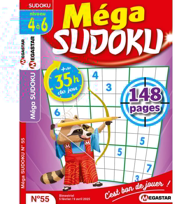 Méga Sudoku Numéro 55 Méga Sudoku Numéro 55