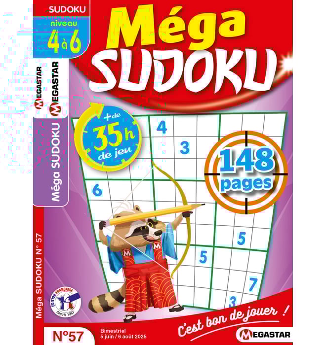 Méga Sudoku Numéro 57 Méga Sudoku Numéro 57