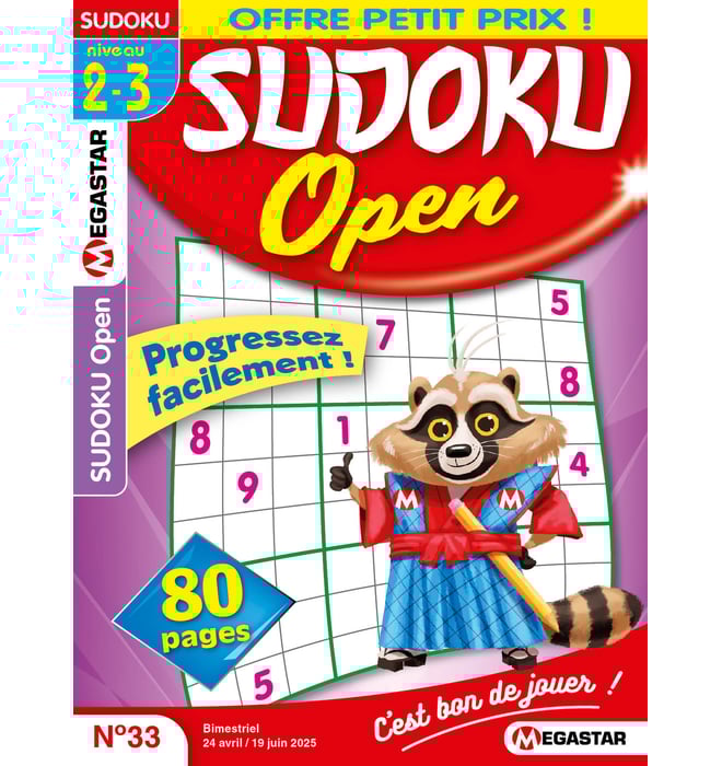 Sudoku Open Numéro 33 Sudoku Open Numéro 33