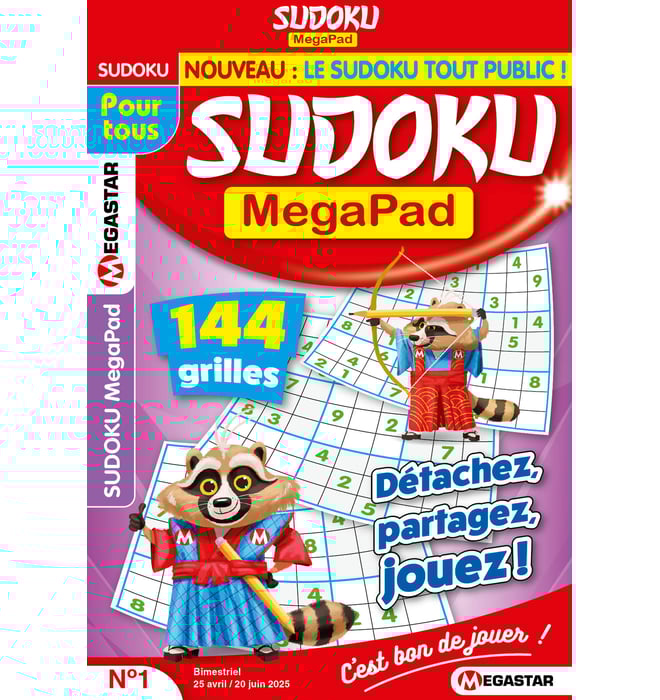 Sudoku MegaPad Numéro 1 Sudoku MegaPad Numéro 1