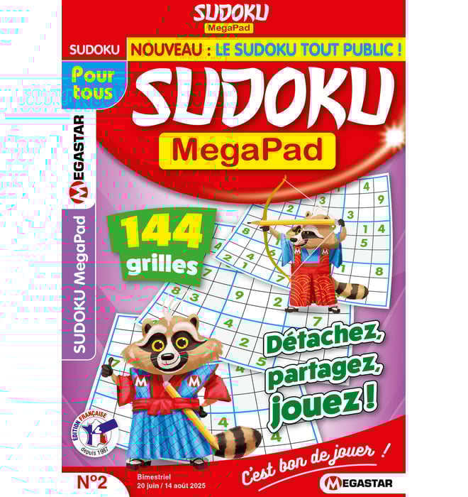 Sudoku MegaPad Numéro 2 Sudoku MegaPad Numéro 2