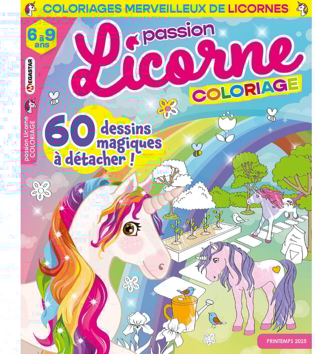 Passion licorne Coloriage