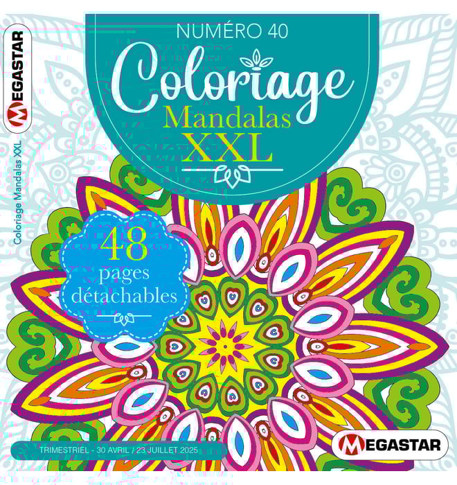 Coloriage Mandalas XXL Numéro 40 Coloriage Mandalas XXL Numéro 40