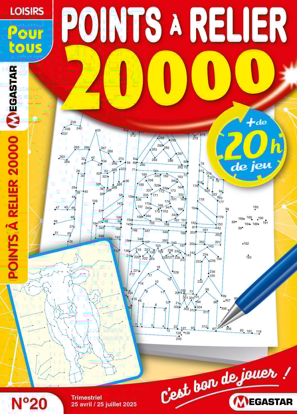 Points à relier 20 000 Numéro 20