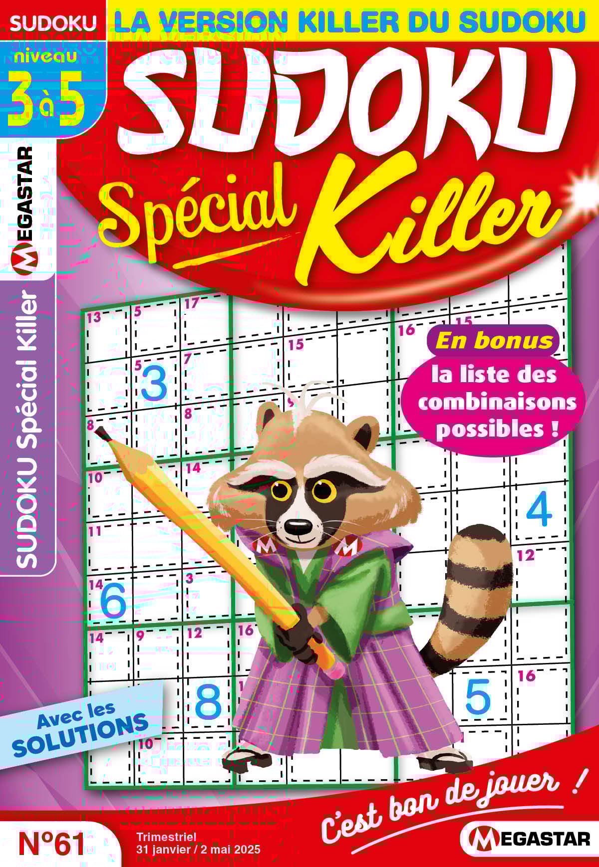 Sudoku Spécial Killer Numéro 61
