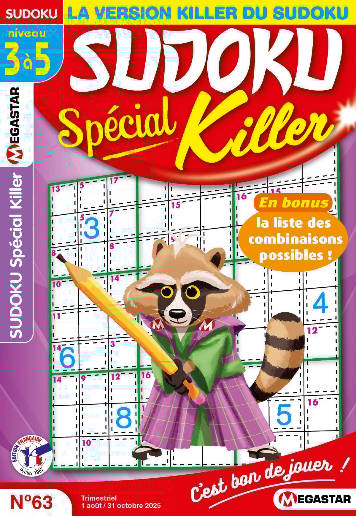 Sudoku Spécial Killer Numéro 63