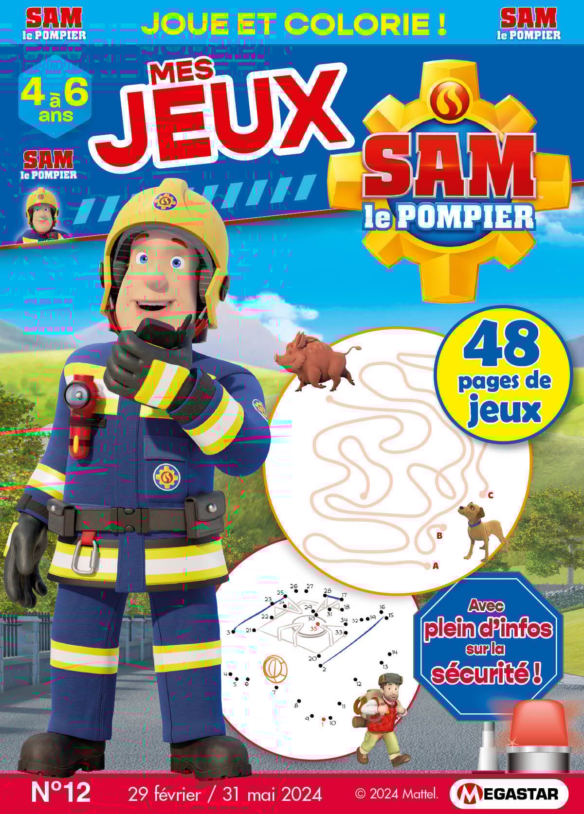 Mes jeux Sam le pompier Numéro 12