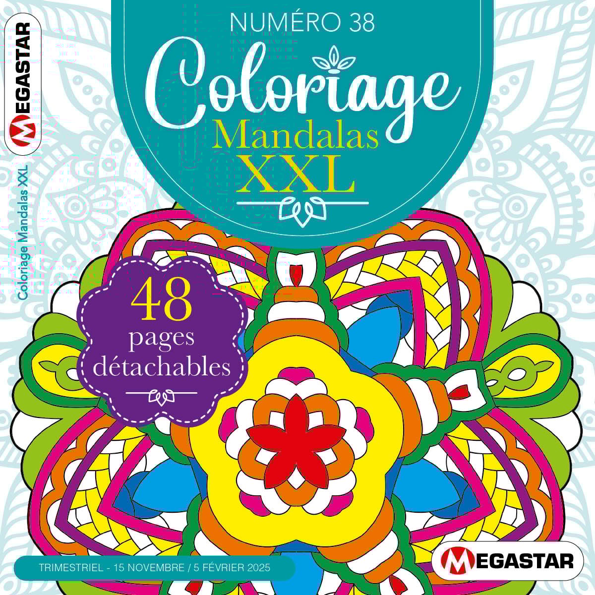 Coloriage Mandalas XXL Numéro 38