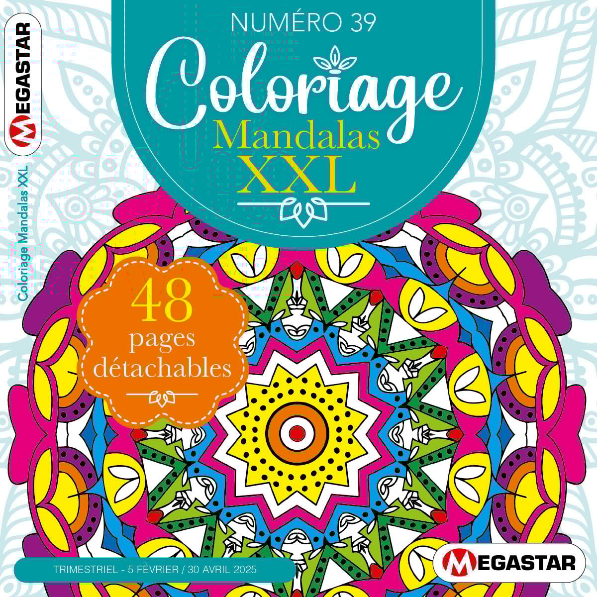 Coloriage Mandalas XXL Numéro 39